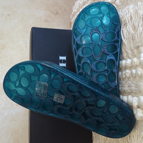 Coach NIB Blue Metallic Sides 7 - Picture 5 of 7